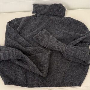 Women's Gray Turtleneck Sweater